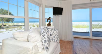Beautiful, Gulf-Front Home on Bean Point--Halcyon House