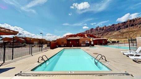 A heated pool. Slick Rock Reserve #12A3 | 2 Bed, 2.5 Bath