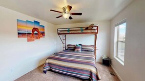 2 bedrooms, iron/ironing board, WiFi (free), bed sheets