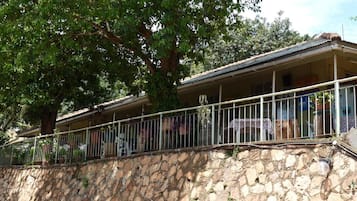 Outdoor banquet area