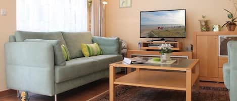 TV og peis