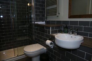 Free toiletries, hair dryer, towels