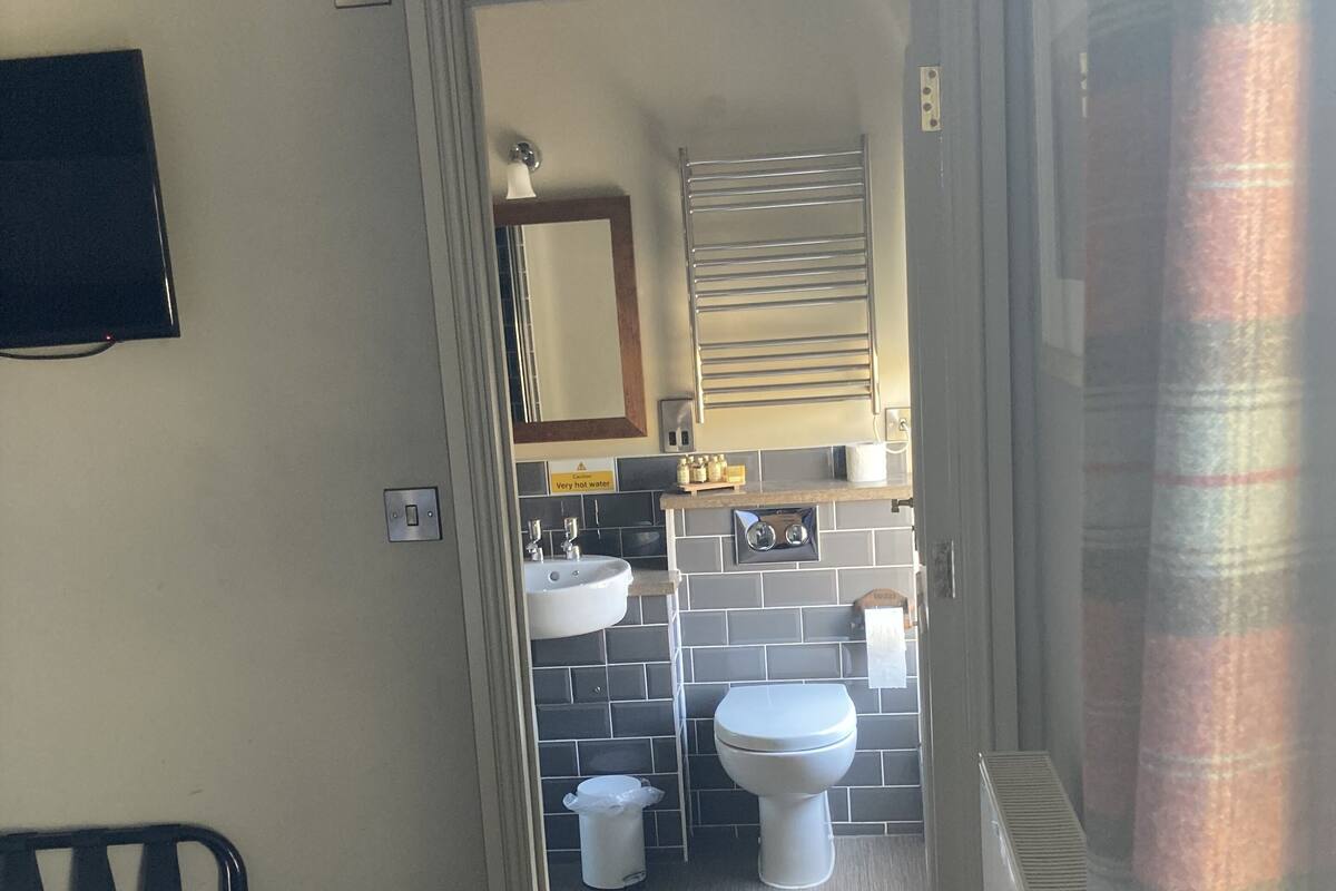 Desk, blackout drapes, iron/ironing board, free WiFi