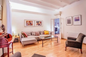 Smart TV, reproductor de DVD, libros y biblioteca musical