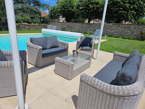 A heated pool