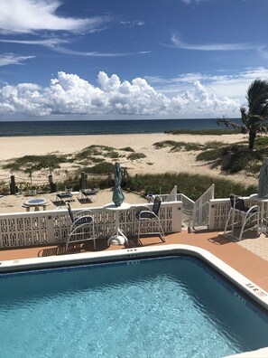 Piscine extérieure, piscine chauffée