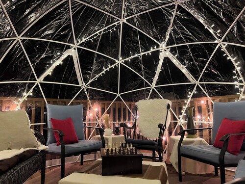 Casino Wine Down House with Winter Igloo