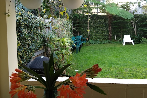 Rear porch - view towards garden