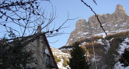 On an exceptional site, old stone house on the edge of the Ecrins park