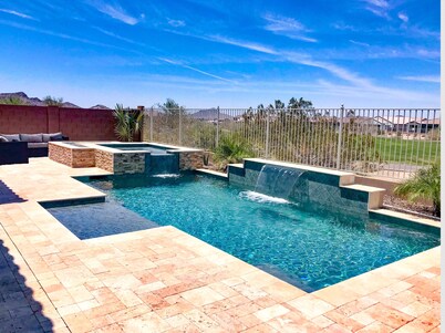 Negotiable rates! Golf Course Oasis w/ Custom Pool and Spa!