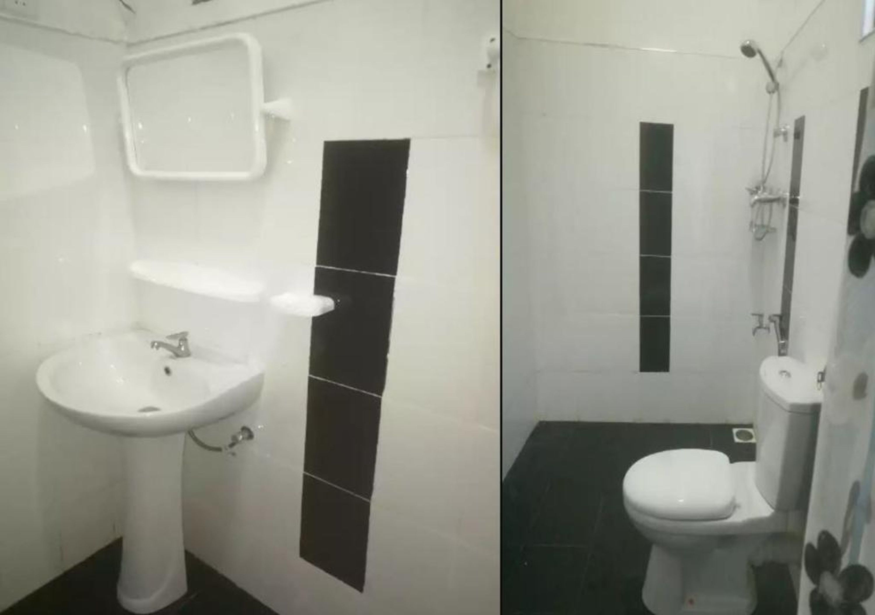 Dobbeltværelse - 1 queensize-seng - ryger - privat badeværelse | Badeværelse | Bruser, brusehoved med spredningseffekt, designertoiletartikler