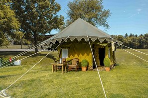 Front of property - evening/night - Kumbha Kamps (Prayagraj)