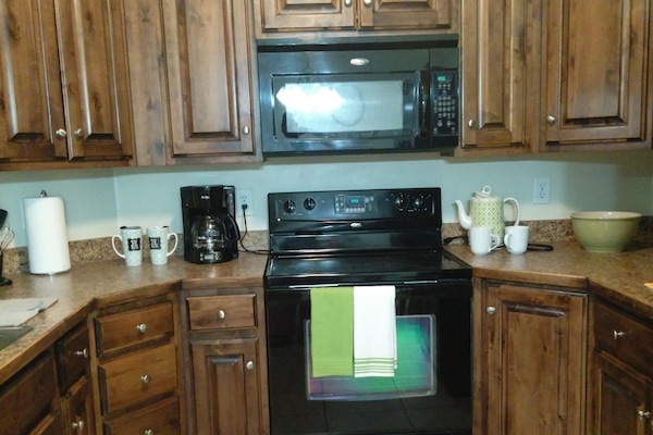 Fully stocked kitchen