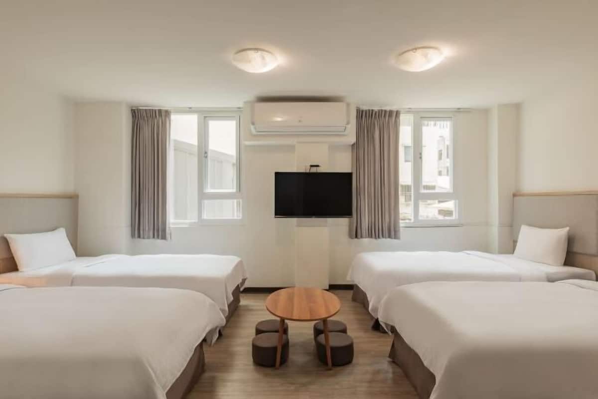 1 slaapkamer, een bureau, verduisterende gordijnen, gratis wifi