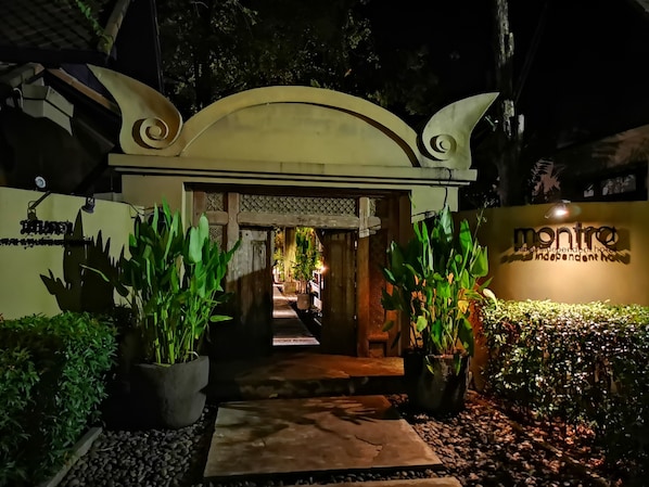 Front of property - evening/night