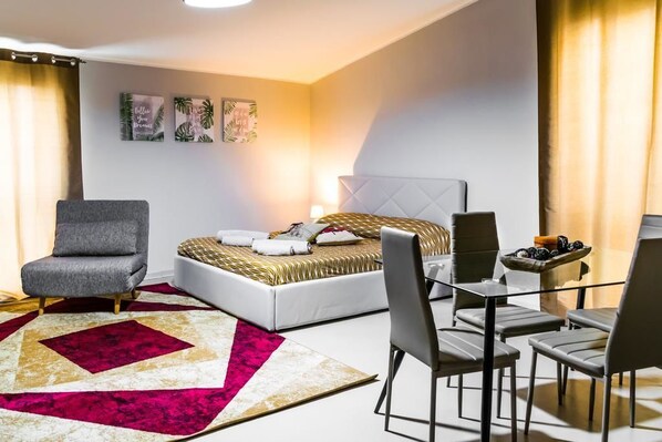 Desk, soundproofing, bed sheets, wheelchair access