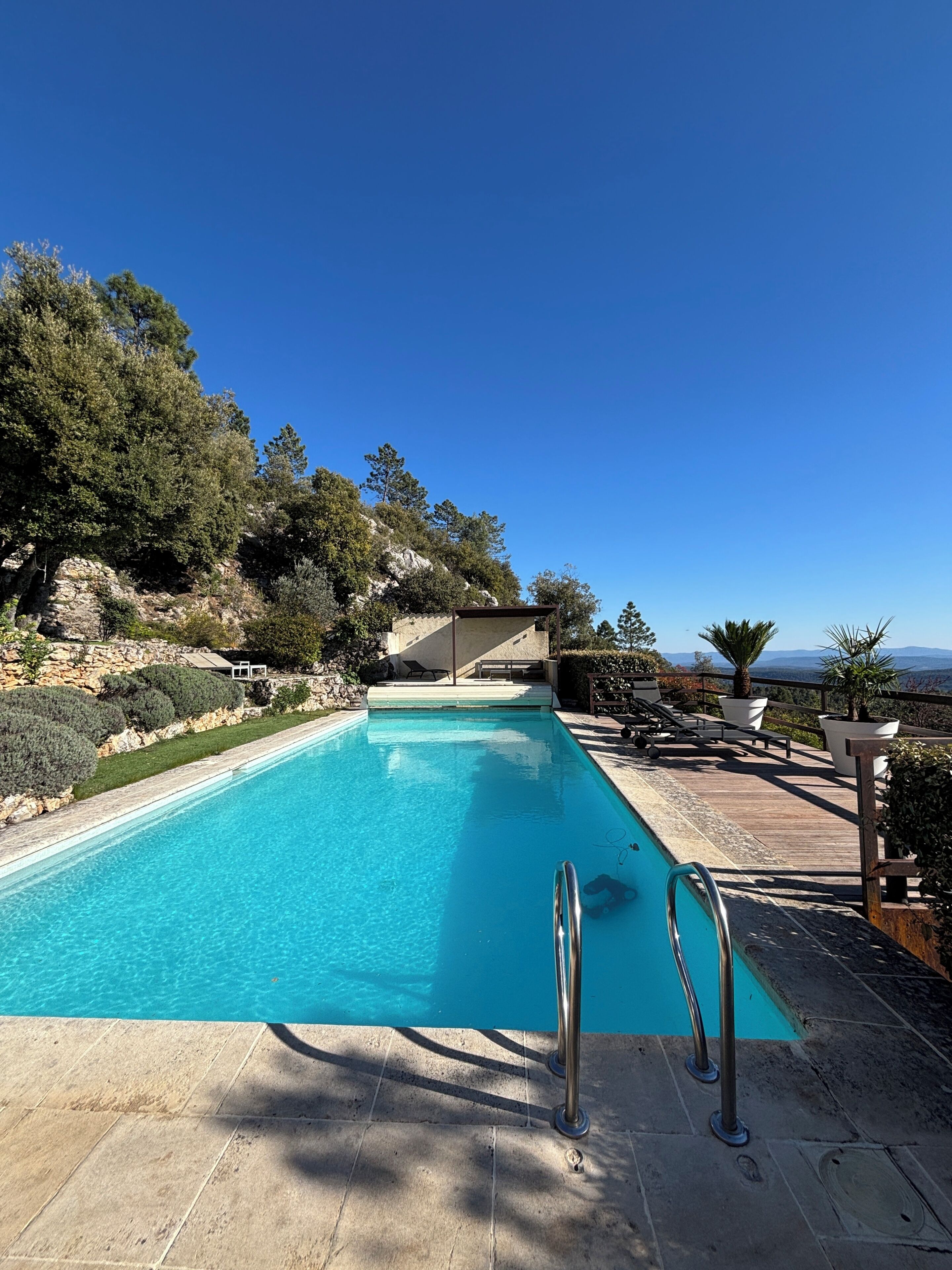 Piscine extérieure, piscine chauffée