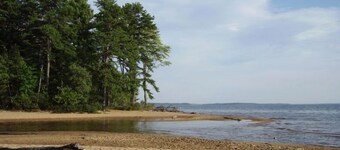Prive-omgeving Sparkling Lake Sebago