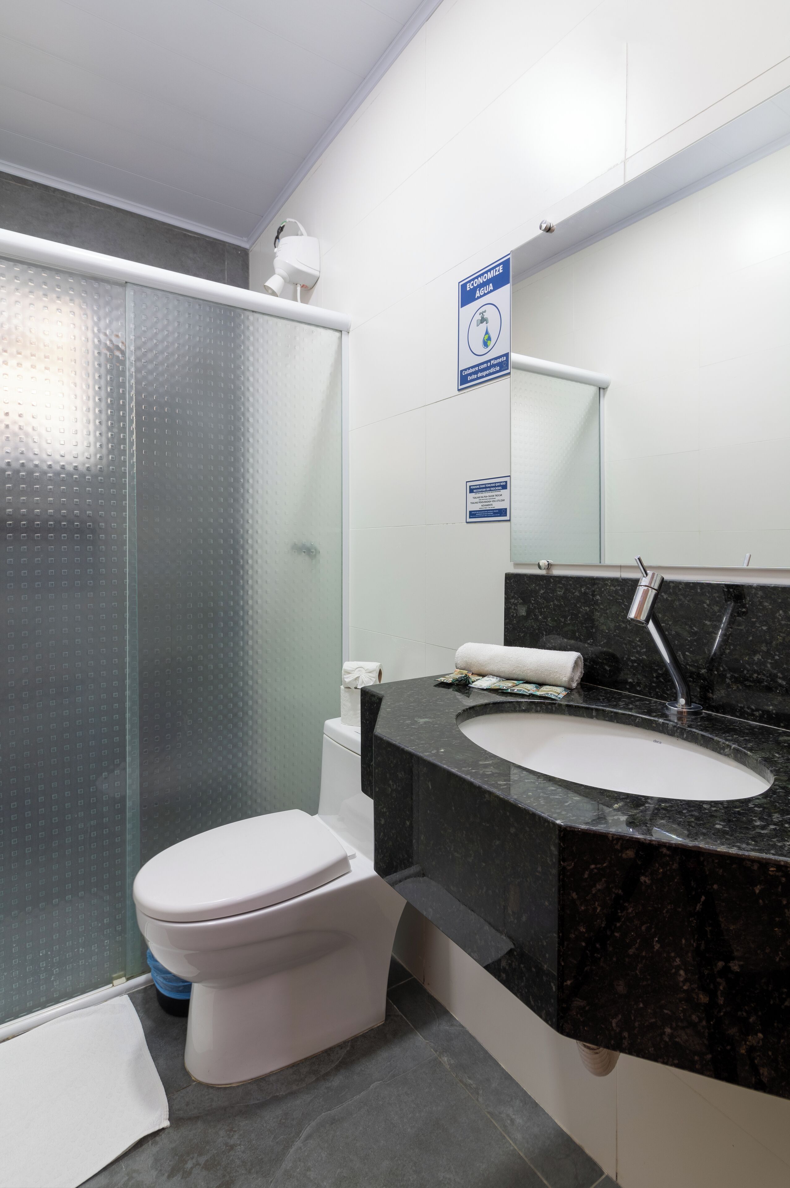 deluxe triple room | bathroom | shower, free toiletries, hair dryer, towels