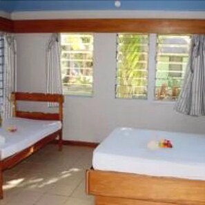 Traditional Cabin, 1 Bedroom, Partial Ocean View, Beachfront | Iron/ironing board, WiFi, bed sheets - Safe Landing Eco Lodge (Nacula Island)