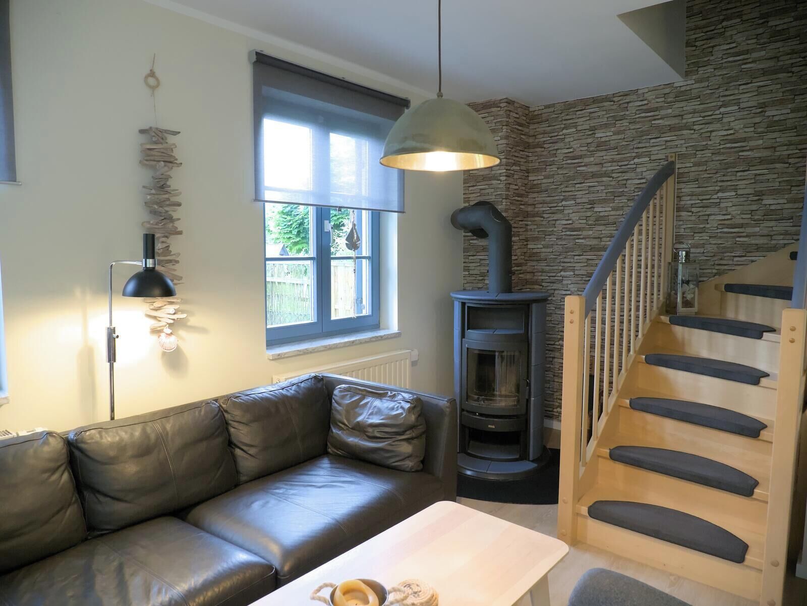 智能电视、壁炉、书、影片库