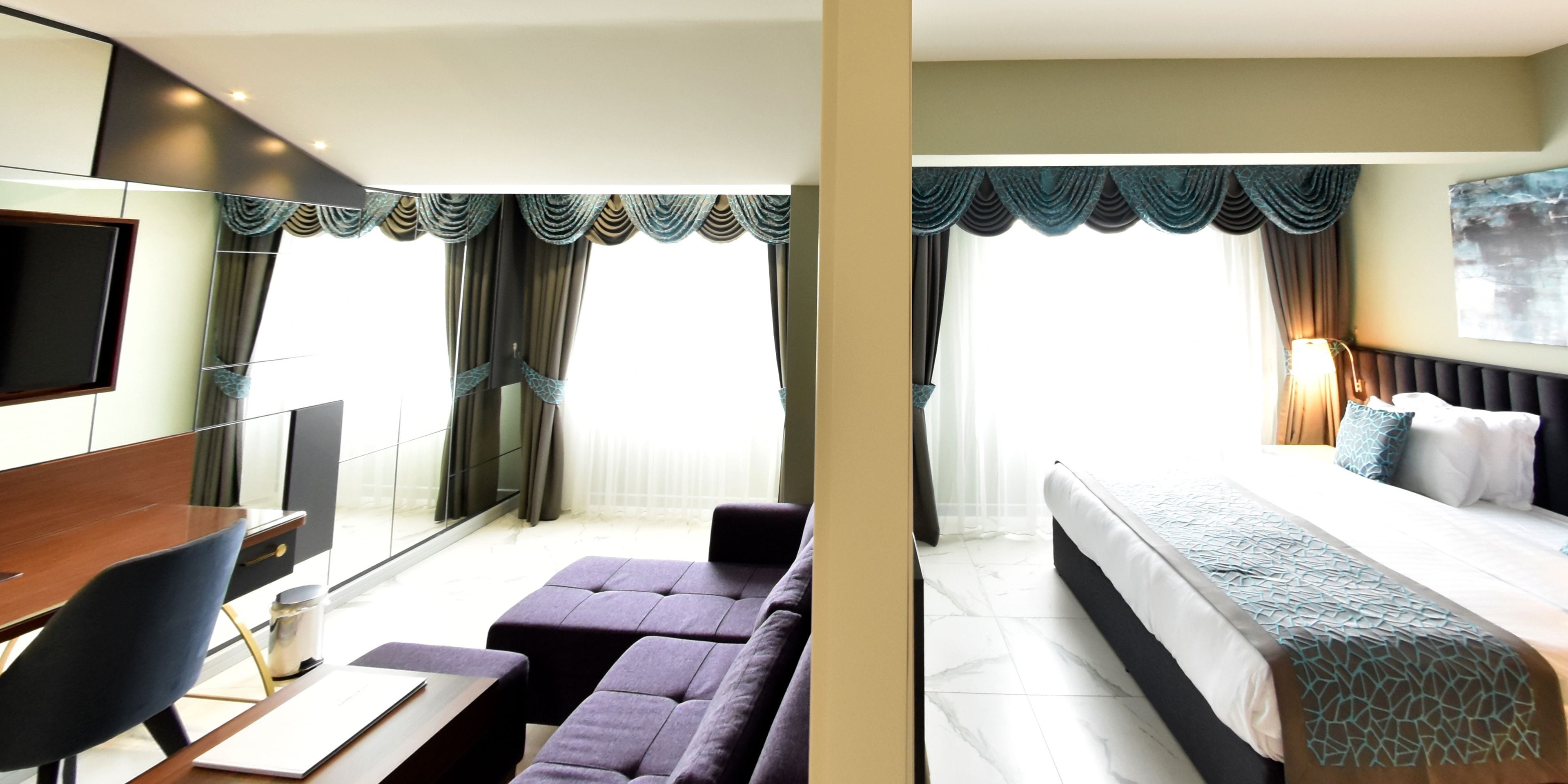 family suite, 1 king bed, non smoking, city view | egyptian cotton sheets, premium bedding, down duvets, minibar