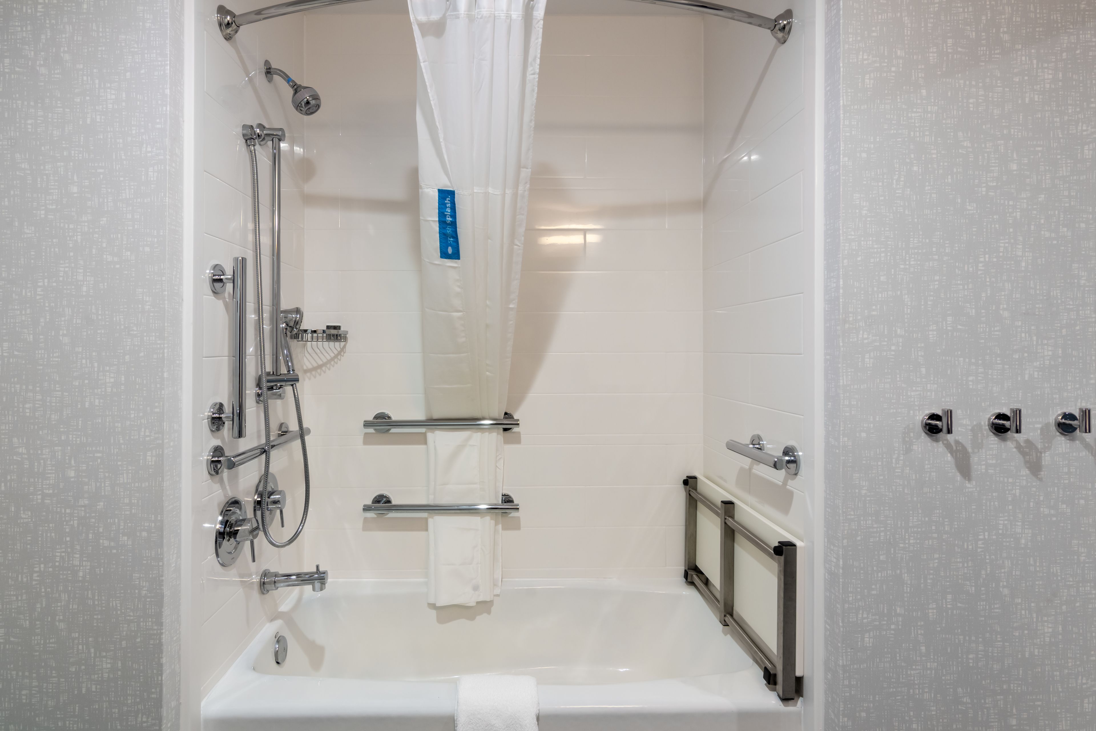 free toiletries, hair dryer, towels