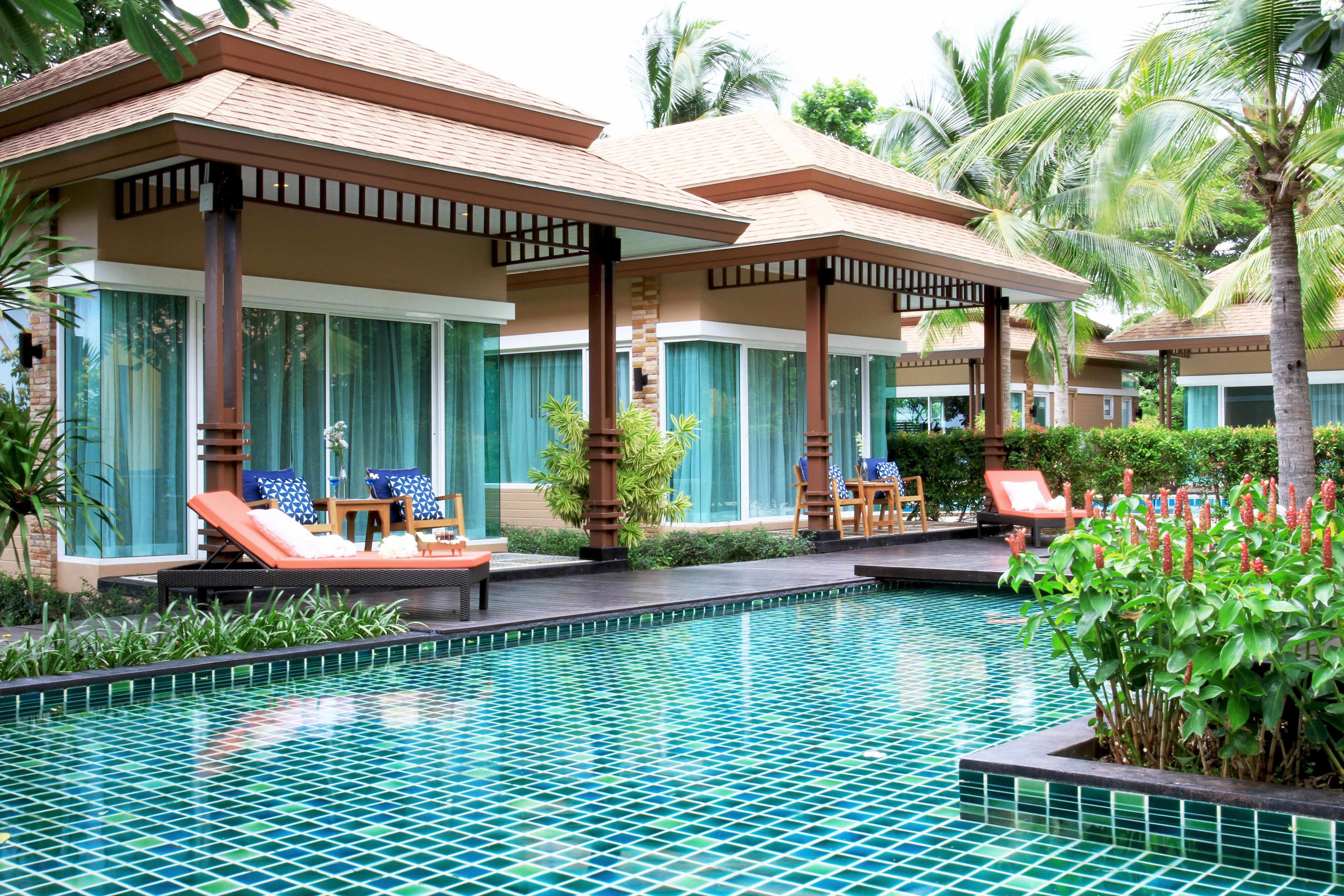 Deluxe Pool View Villa | Terrasse/patio