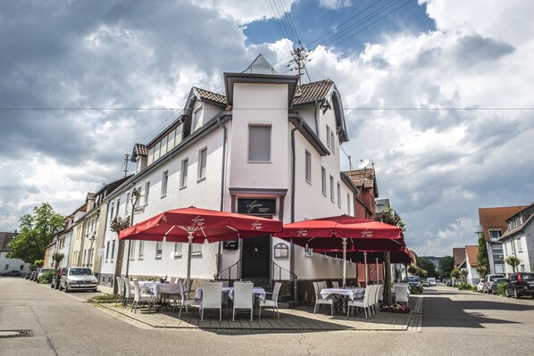 Majoituspaikan julkisivu