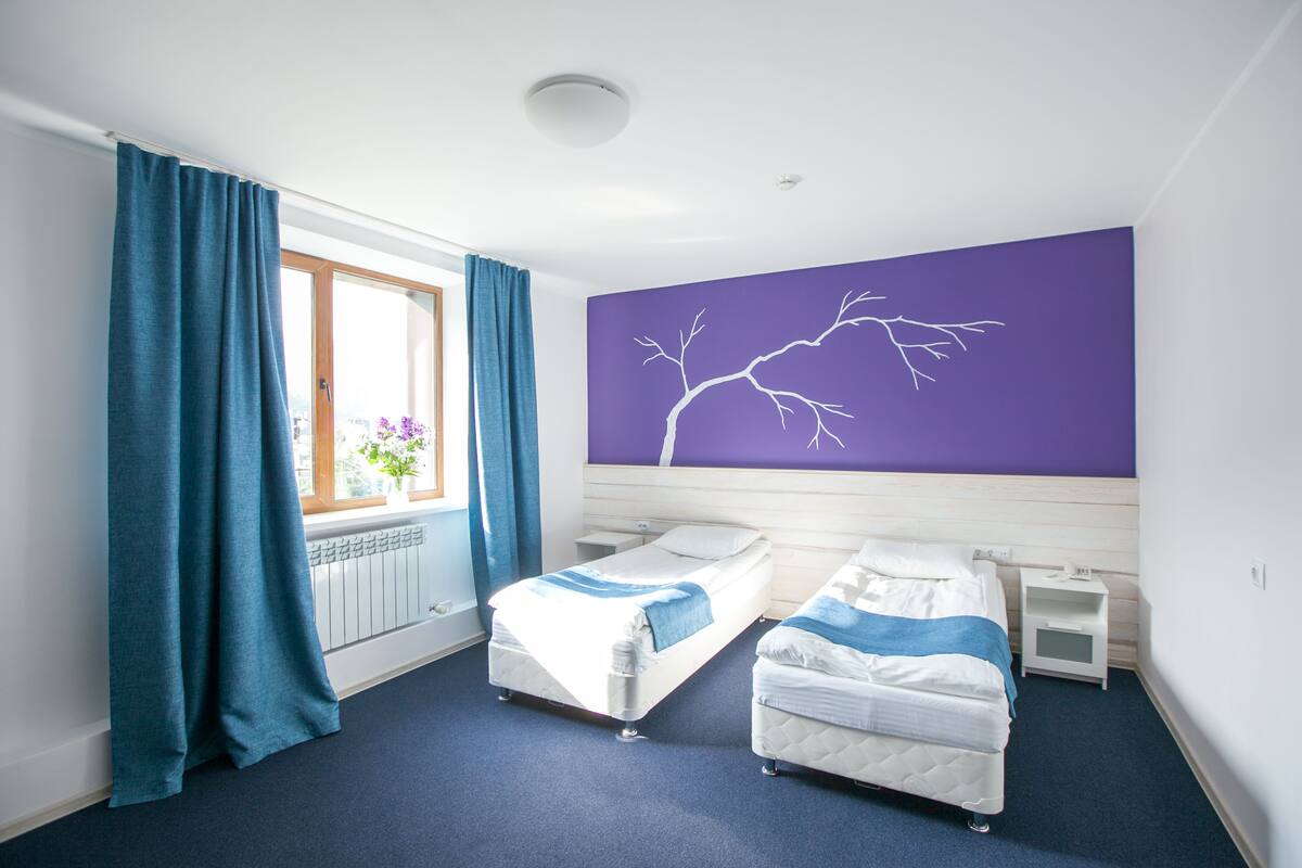 Kamar Double atau Twin Superior, Bebas Asap Rokok | Meja kerja, setrika/meja setrika, Wi-Fi gratis, dan seprai linen