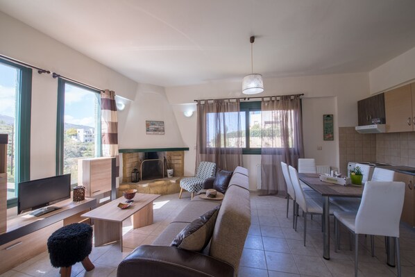 Apartment, 1 Bedroom | Living area