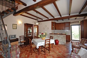 Apartment, 2 Bedrooms, Accessible, Garden View (Melograno) | Living area - Trebbiolo (Dicomano)