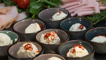 Daily buffet breakfast (EUR 16 per person)