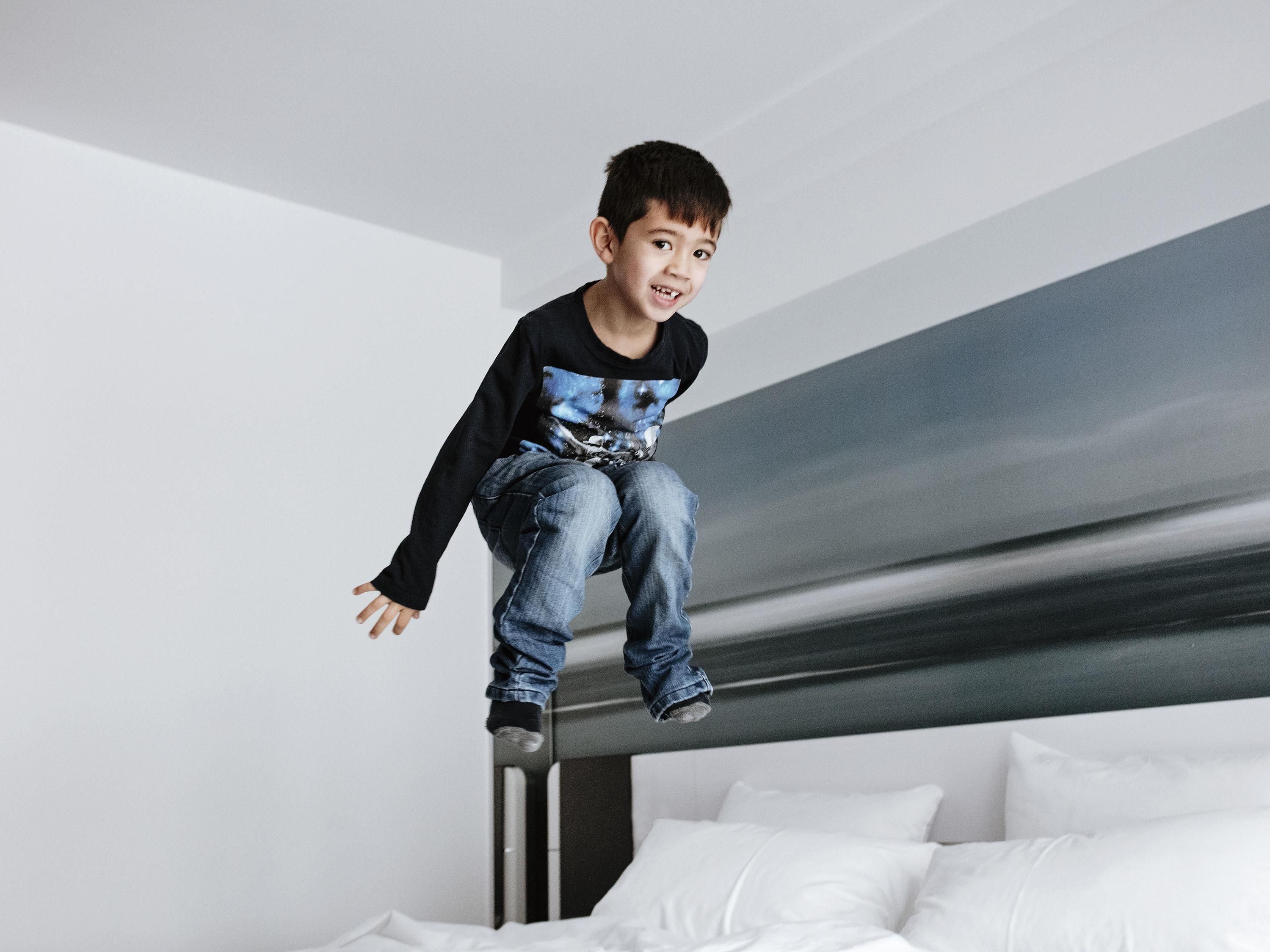 Family Suite, 2 Double Beds, Connecting Rooms | Desk, blackout drapes, soundproofing, WiFi (free)