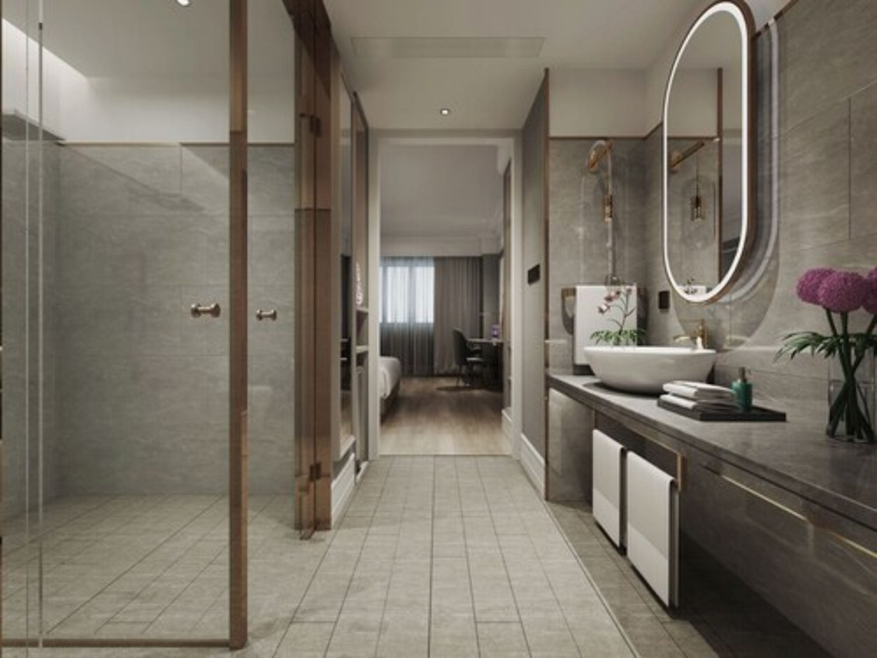 shower, free toiletries, hair dryer, slippers