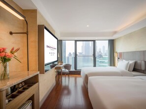 Premium bedding, down duvets, in-room safe, desk
