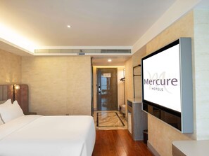 Premium bedding, down duvets, in-room safe, desk