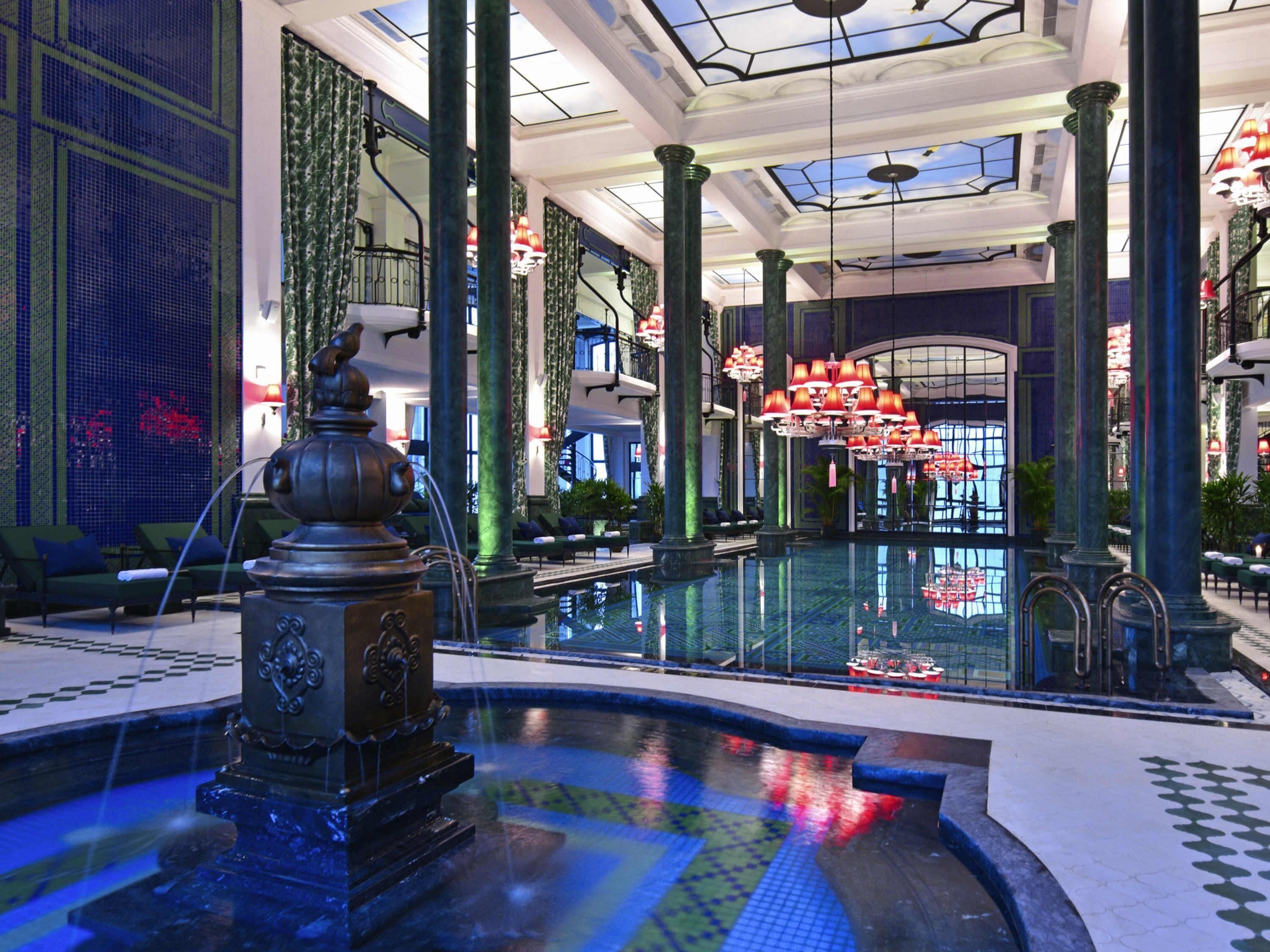 Indoor pool, open 6:00 AM to 9:00 PM, sun loungers