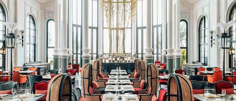 Breakfast, lunch, dinner served; international cuisine, garden views