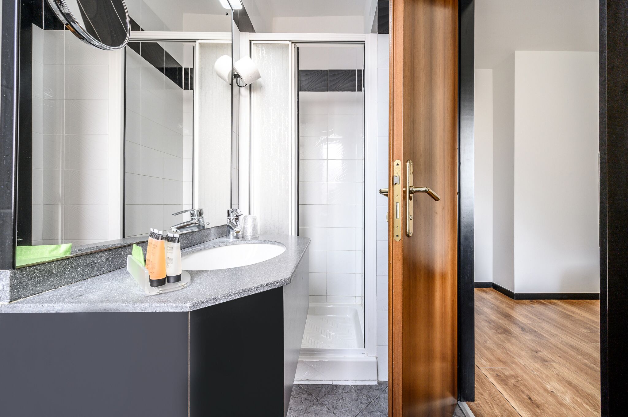 standard double or twin room | bathroom | shower, free toiletries, hair dryer, bidet