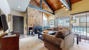 Condo, 1 Bedroom | Living area | Smart TV - Bigwood 62 Quiet and Cozy in Forest Setting, with Garage Parking by RedAwning (Mammoth Lakes)