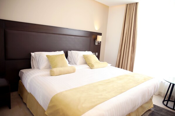 In-room safe, desk, blackout drapes, soundproofing