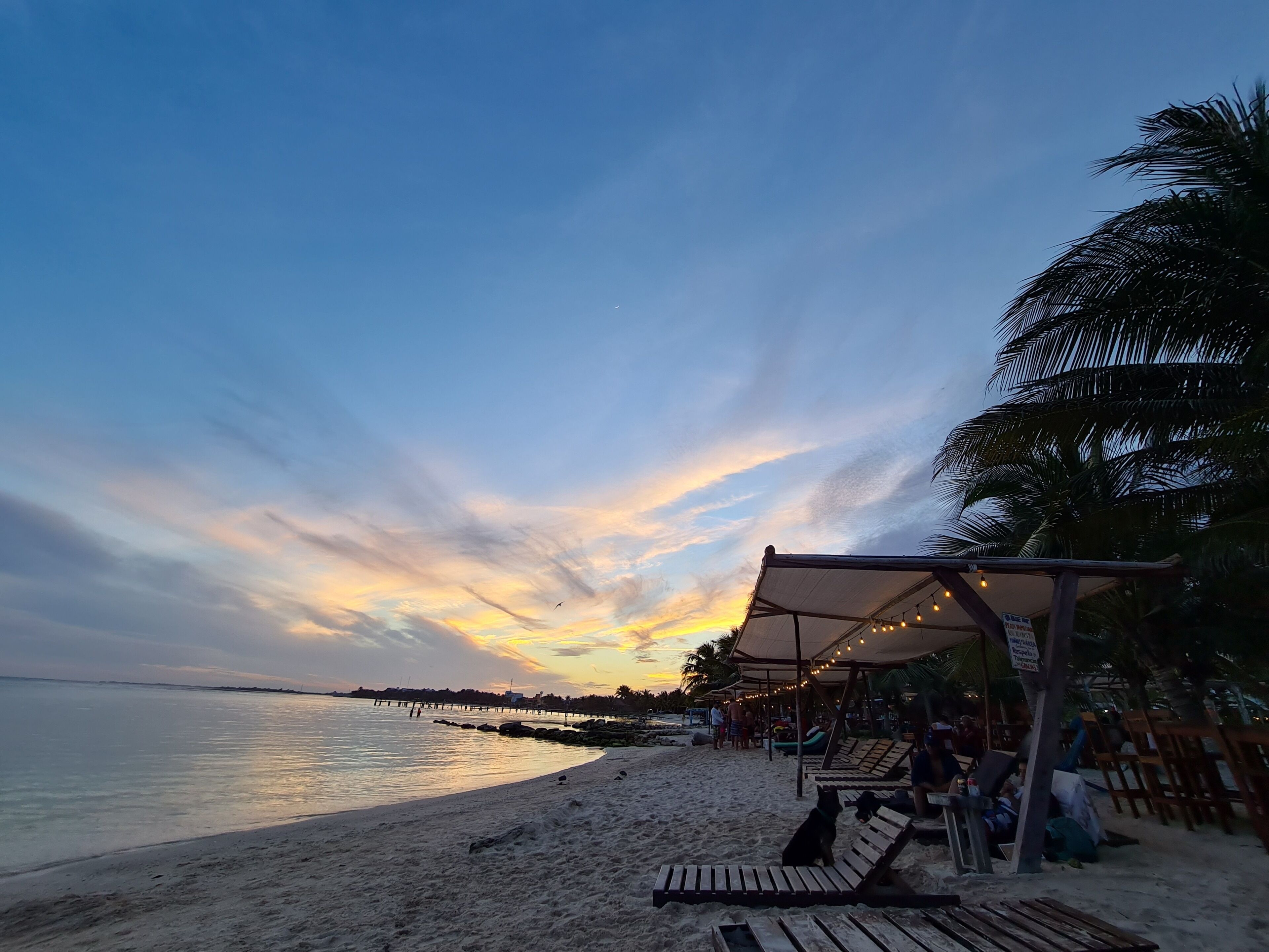 Private beach