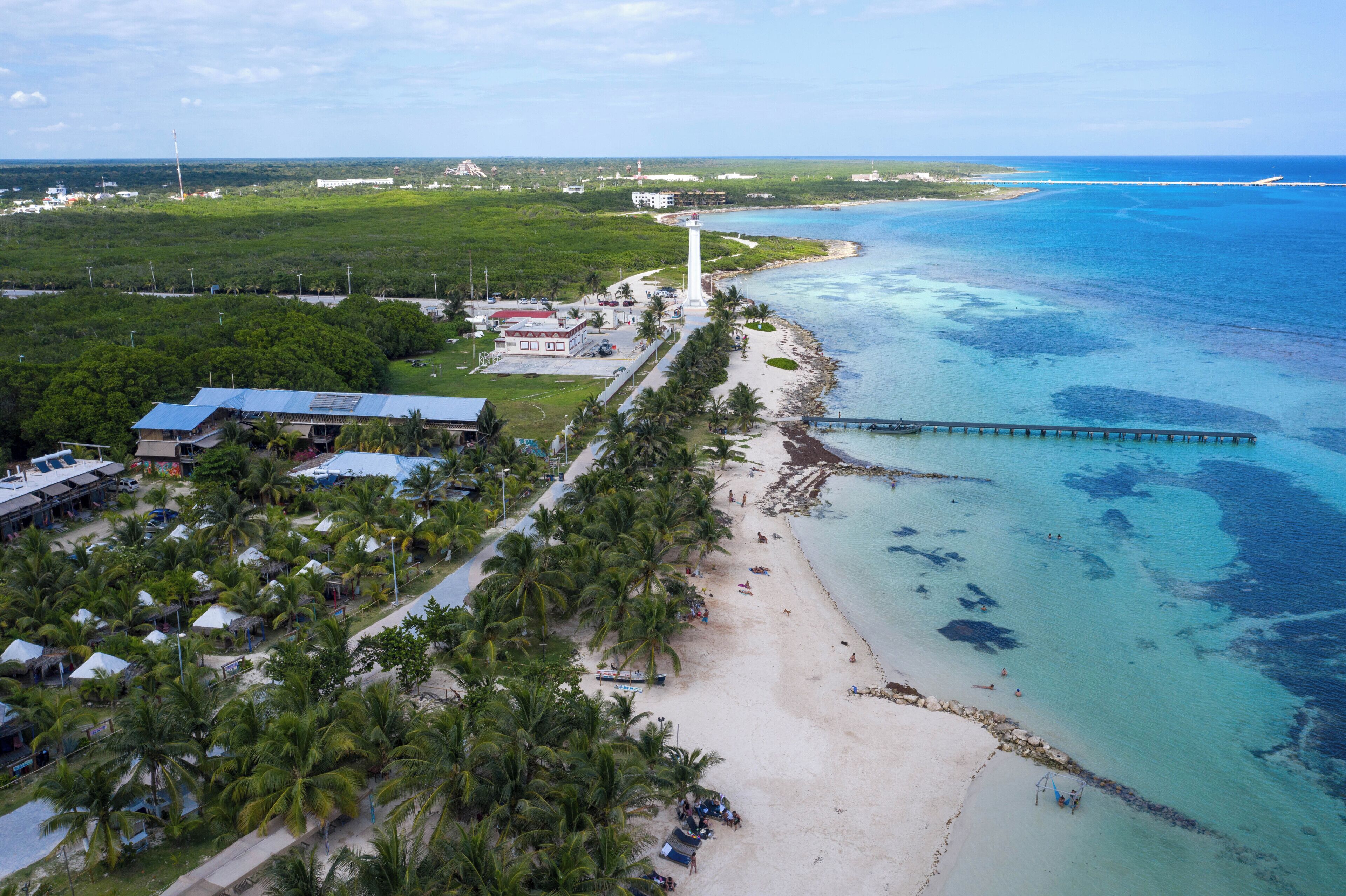 Private beach