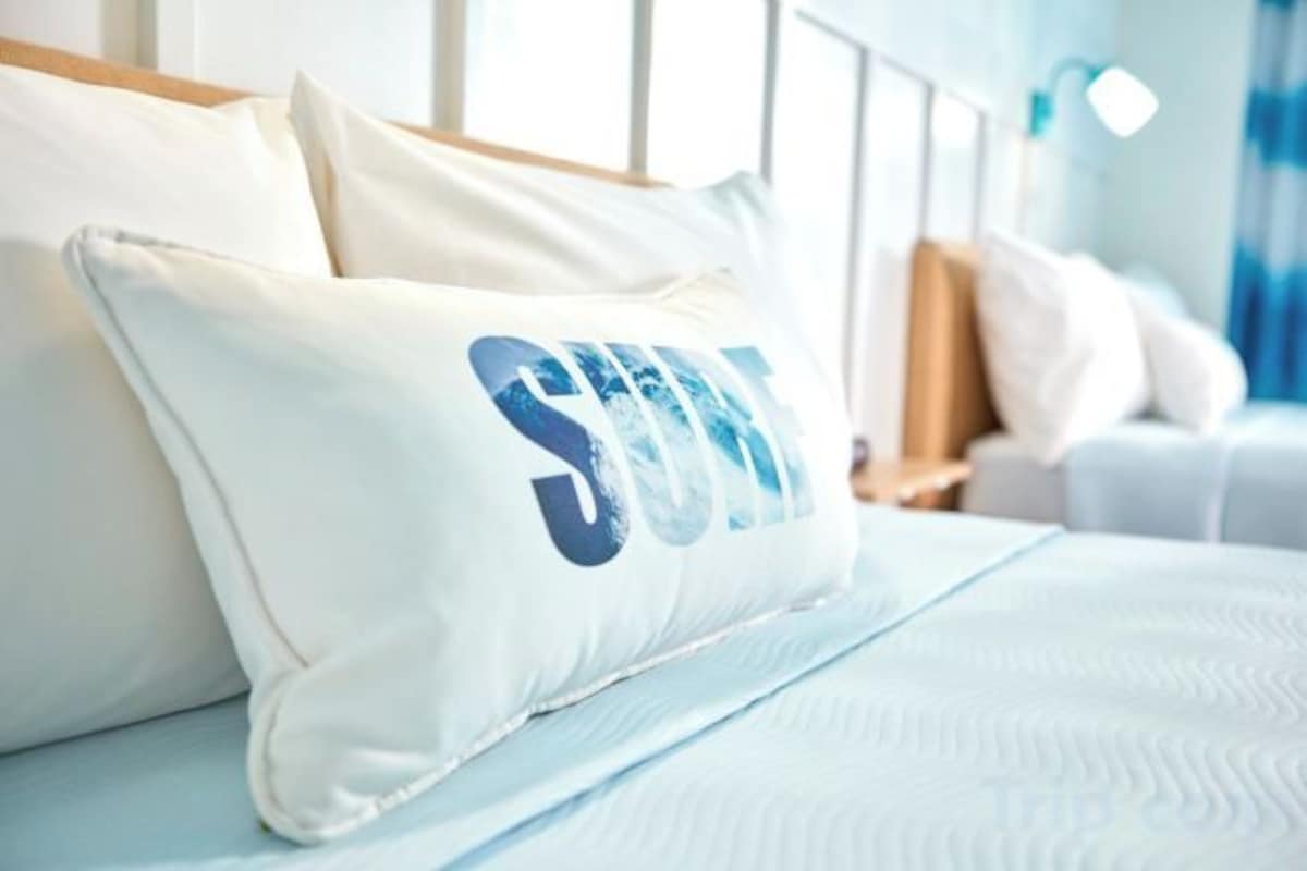 In-room safe, desk, iron/ironing board, cribs (free)