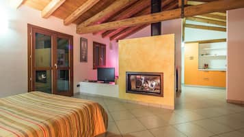 Apartment, Fireplace | Living area | TV