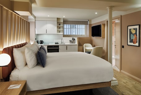 1 habitación y ropa de cama de alta calidad