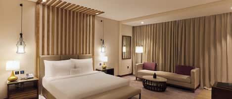 Sábanas de algodón egipcio, ropa de cama de alta calidad y minibar