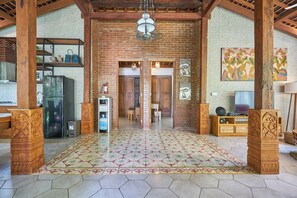 Family Villa, 6 Bedrooms, Beachside | Living area | Flat-screen TV - Casa ola Villa (Canggu)