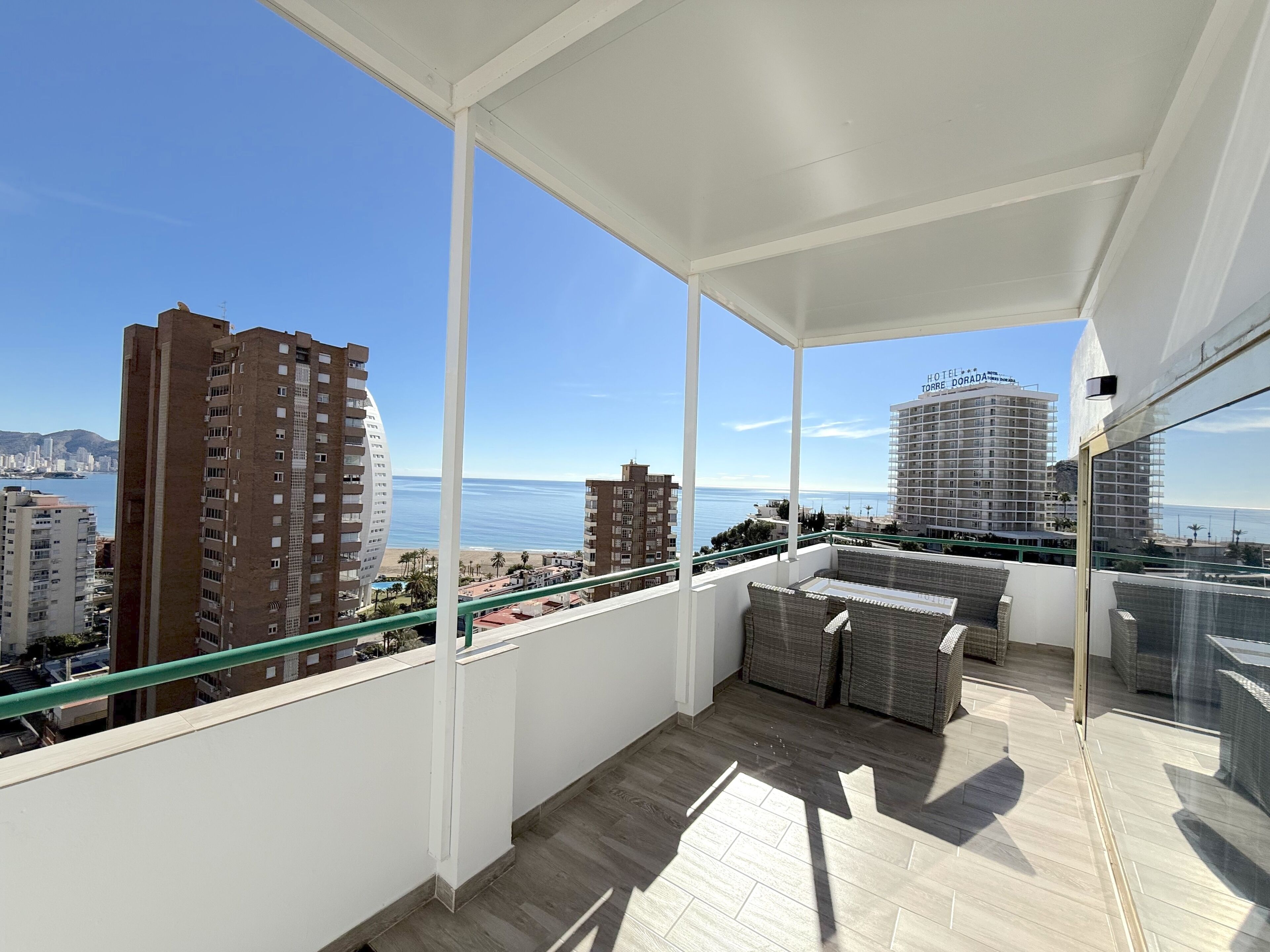 Panorama penthouse, uitzicht op zee | Terras